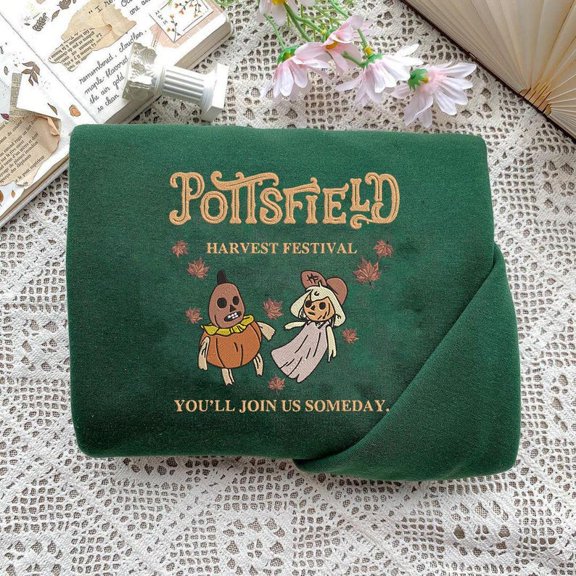 Pottsfield Harvest Festival Embroidered Halloween Sweatshirt
