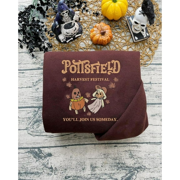 Pottsfield Harvest Festival Embroidered Halloween Sweatshirt