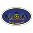 thumbnail image 1 of Pottstown City Pennsylvania State Flag | PA Flag Montgomery County Oval State Colors Bumper Sticker Car Decal 3x5 inches, 1 of 3