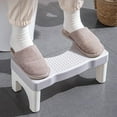 thumbnail image 1 of Potty Step Stool for Toilet | Detachable & Stackable Bathroom Foot Stool for Kids & Adults | White or Gray Plastic 1-Piece, 1 of 5