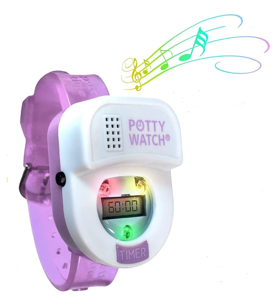 Potty Time Watch Kids Toilet Training Aid Baby Safe Light Alarm Trainer in Purple Walmart