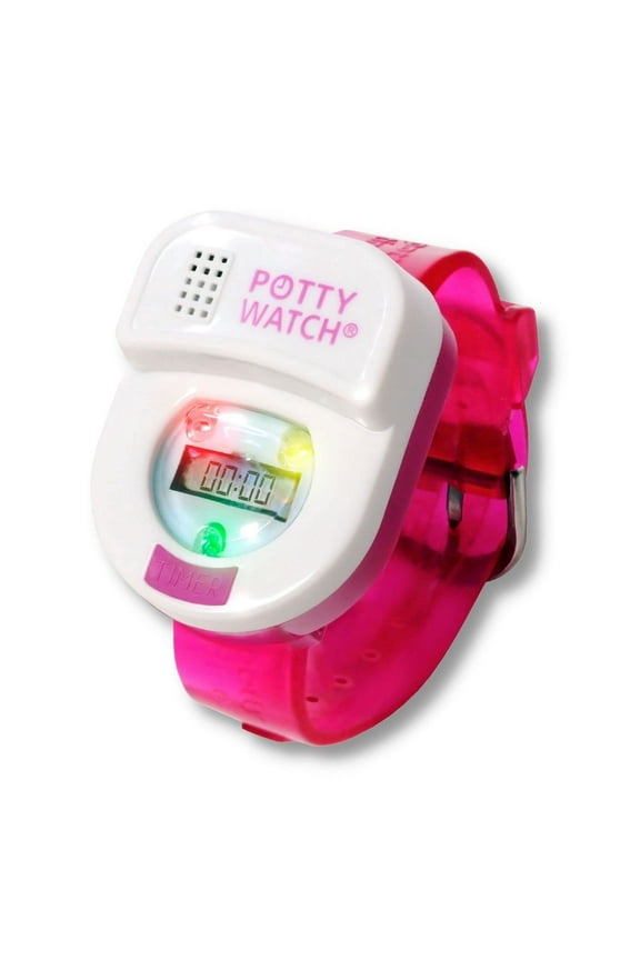 Watch for Kids Potty Training - 3 Fun Flashing Lights and Music - Water-Resistant - Remind Kids Every 30, 60, or 90 Minutes - Pink