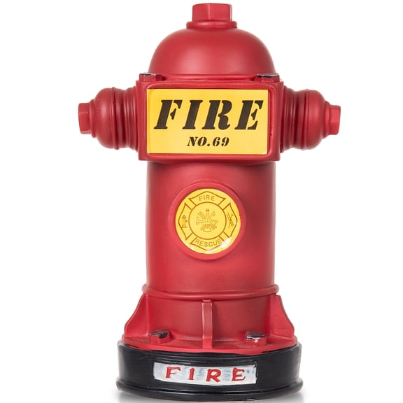 Potty Training Dog Fire Hydrant, Mini Fire Hydrant for Dogs to Pee On, Resin Dog Fire Hydrant Pee Post, Pee Training for Male Dog, Retro Fire Hydrant Statue for Indoor, 4.3" W x 9.4" H, Red