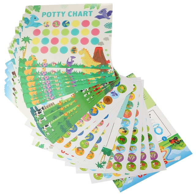 Potty Training Reward Stickers for Kids Poo Award Table Girl Toddler