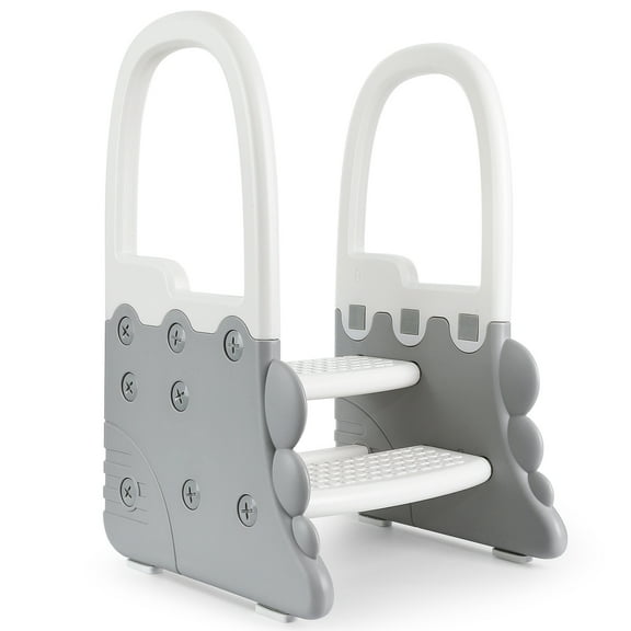 Potty Training Seat with Ladder, Top Handles for Easy Climbing, Kitchen Counter, Potty Training Toilet Stool with Handrail