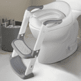 Potty Training Seat with Step Stool Ladder, Foldable Training Seat with
