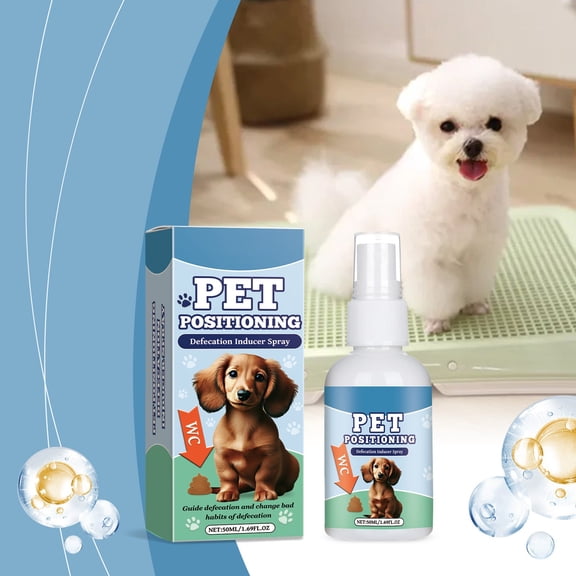 Potty Training Spray for Dogs, QQZ Puppy Potty Training Corrector with Attractant Formula, 50ml Dog Toilet Training Aid to Correct Bad Defecation Behavior Indoors Outdoors