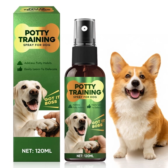 Potty Training Spray for Dogs, Dog Deterrent Spray, Address Canine Inappropriate Elimination Habits for Indoor & Outdoor Environments, 120ml