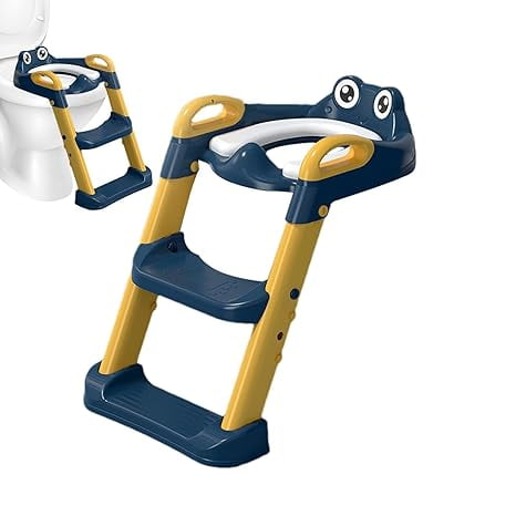 Potty Training Toilet Seat With Step Stool Ladder - Toddler Kids Potty Seat For Boys Girls | Comfortable Safe Potty Seat With Anti-Slip Pads Or Kids Boys Girls 1-8
