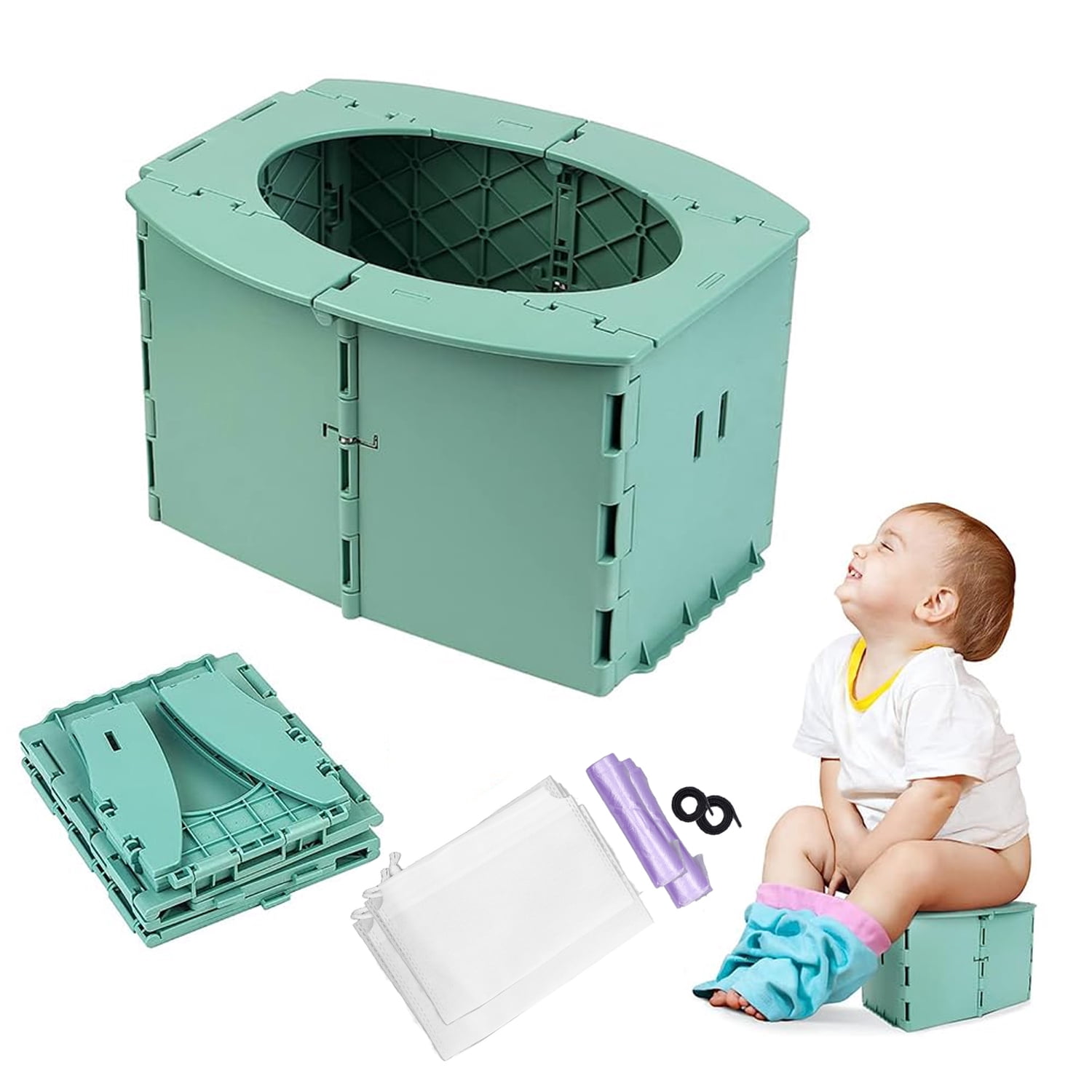 Potty Training Toilet, Travel Potty Seat for Toddler, Reusable Portable ...
