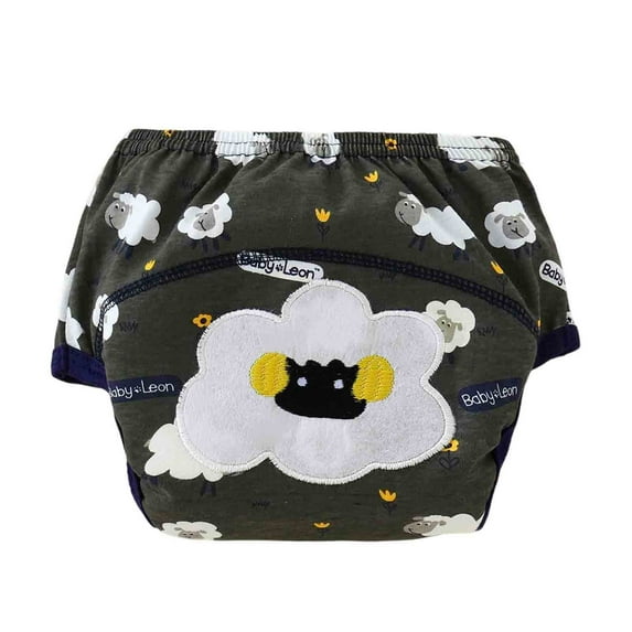 Potty Training Underwear Absorbent Toddler Training Pants for Boys and Girls, Cotton Reusable Pee Pants,Color:Black