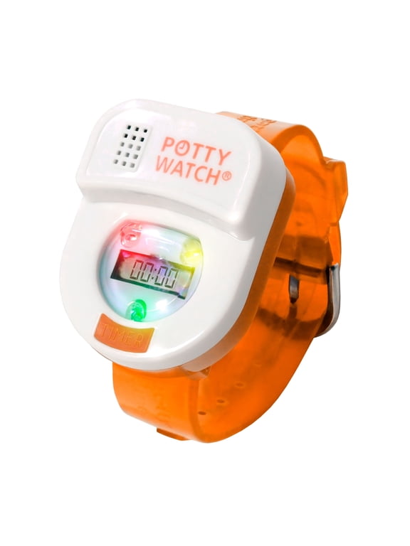 Potty Watch for Kids Potty Training - Potty Training Watch with 3 Fun Flashing Lights and Music - Water-Resistant Watch - Potty Watch Remind Kids Every 30, 60 or 90 Minutes - Orange