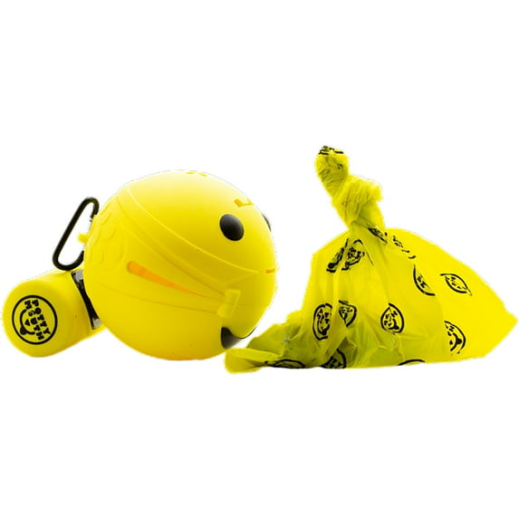 Potty Mouth Portable Hygienic Pooper Scooper Medium Yellow 3.5" x 3.5" x 3.5"