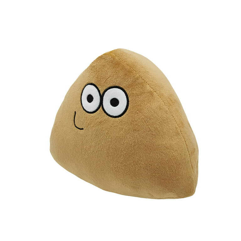 Pou Plush Toy, 7.87 Inch Hot Game Cute Pou Plushies Stuffed Animal Toy,  Cuddly Emotion Alien Plush Pillow Doll Birthday Gifts for Girls and boys  Game Fans(Brown) 