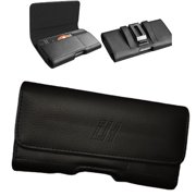 Entronix Universal Phone Pouch, Belt Holster Clip with Built-in ID Card Slot, Large Size, compatible with 6.6 to 7.6 inch Devices