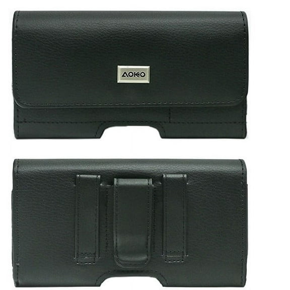 Pouch Holster for all iPhone/Samsung Holster Clip - Designed for all iPhone and Samsung Models - Belt Holster Built-in ID Card Slot Fits Small Size for phone models 5 to 6 inch