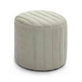 thumbnail image 1 of TOV Furniture Pouch Mint Green Chenille Ottoman, 1 of 6
