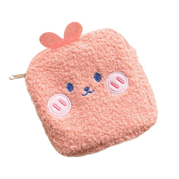 Pouch Napkin Period Purse Sanitary Holder Zipper Bag Napkins Pad Diaper Change Menstrual Mini Bags Fabric Rabbit