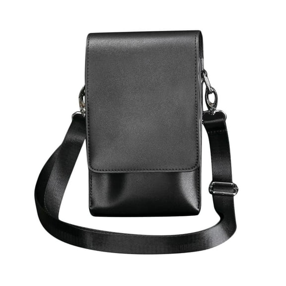 Pouch PU Leather Waist Bag Retro Hair Cutting Tools Black