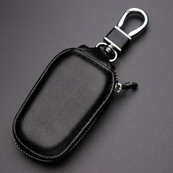 Pouch Purse Wallets Keys Organizer Covers Car Keychain Leather Key Holder BLACK