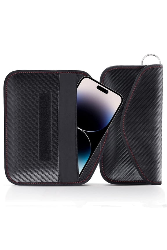 Pouch for Car Keys, Car RFID Signal Blocking Holder, Key Fob Protector, Key fob cage Block Signal Anti-Theft Fob Case (2 Pack)