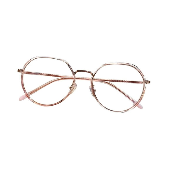 Pouches For Organization M2013 Trend Irregular Round Metal Anti-blue Light Office Glasses