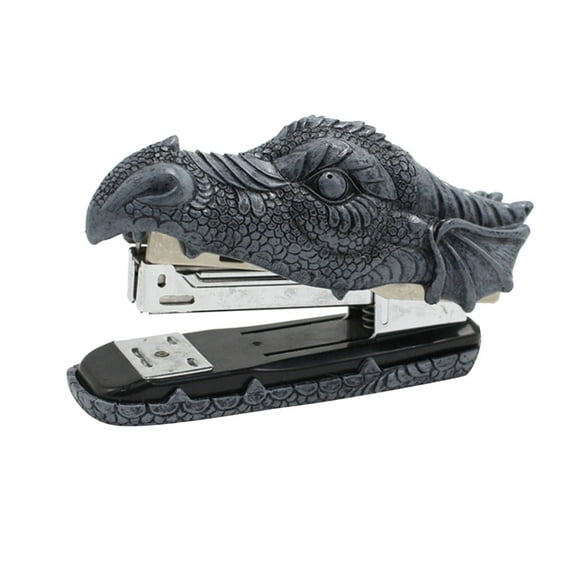 Pouches For Organization Statue Presen Head Decoration Home Stone Dragon Resin Artificial Stapler Stapler Office & Stationery