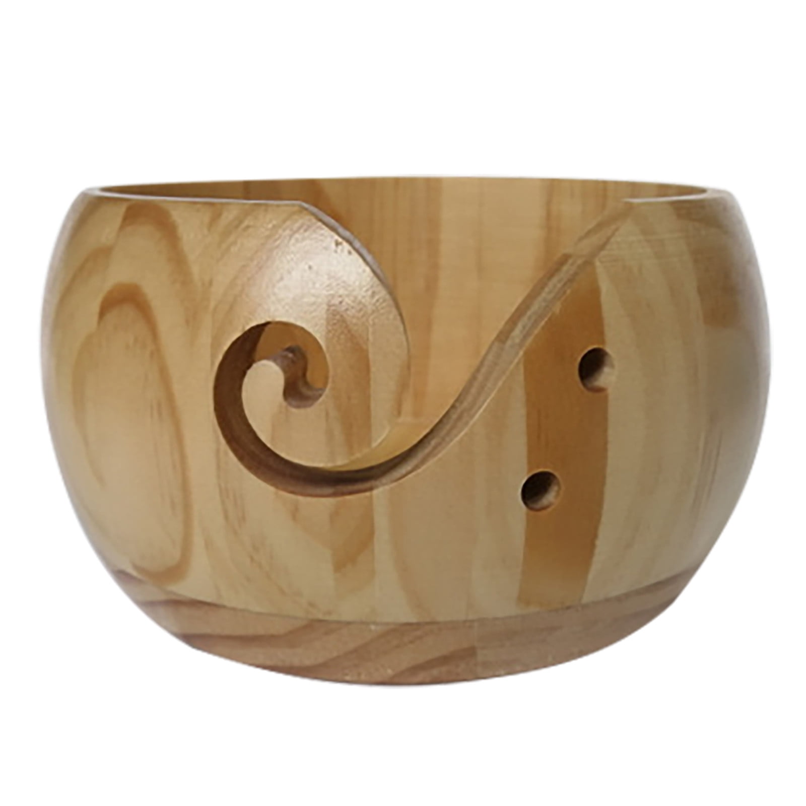 Pouches For Organization Yarn Bowl Organizer Wood Storage Portable Holder Handmade for Knitting Crochet