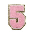 thumbnail image 1 of Pouches For Organization Computer Embroidery Towel Embroidery Pink 0-9 Number Embroidery Stickers Clothing Accessories Clothing And Hat Accessories Patch Cloth Stickers, 1 of 2