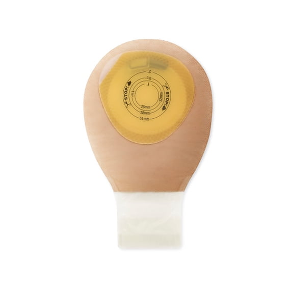 Pouchkins Child Ostomy Pouch Drainable up to 2" Stoma 7"L 1pc System Ultra Clear 3795, 10 Ct