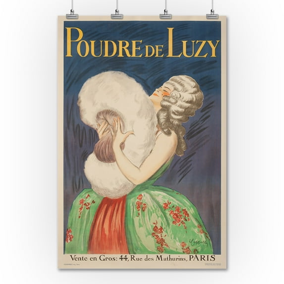 Poudre de Louzy Vintage Poster (artist: Cappiello, Leonetto) France c. 1919 (36x54 Giclee Gallery Print, Wall Decor Travel Poster)