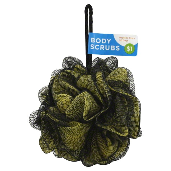 Pouf! Grey Bath Pouf - Walmart.com