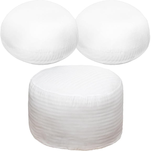 Pouf Ottoman Filling for 20x14 Cover, Polyfill Stuffing Pouf Insert 6.1 Lbs | Footstool Filler,Ottoman Filler, Bean Bag Filler, 20x20x14 In Pouf Insert for Pouf Cover, Round Floor Bean Bag Chair Fill