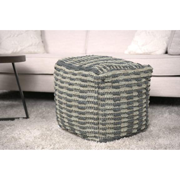 Pouf for Home Decor | Used as Seating Option | Polystyrene Beads Filling | 200lbs Weight Limit