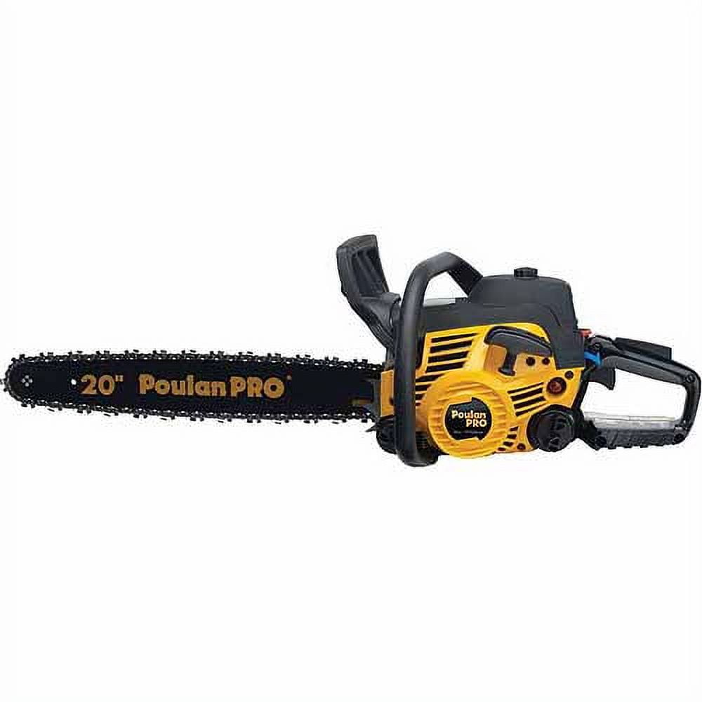 Poulan Pro Gas Chainsaw 20 In 50cc 2-Stroke Rear Handle - Automatic Chain Oiler - Multicolor