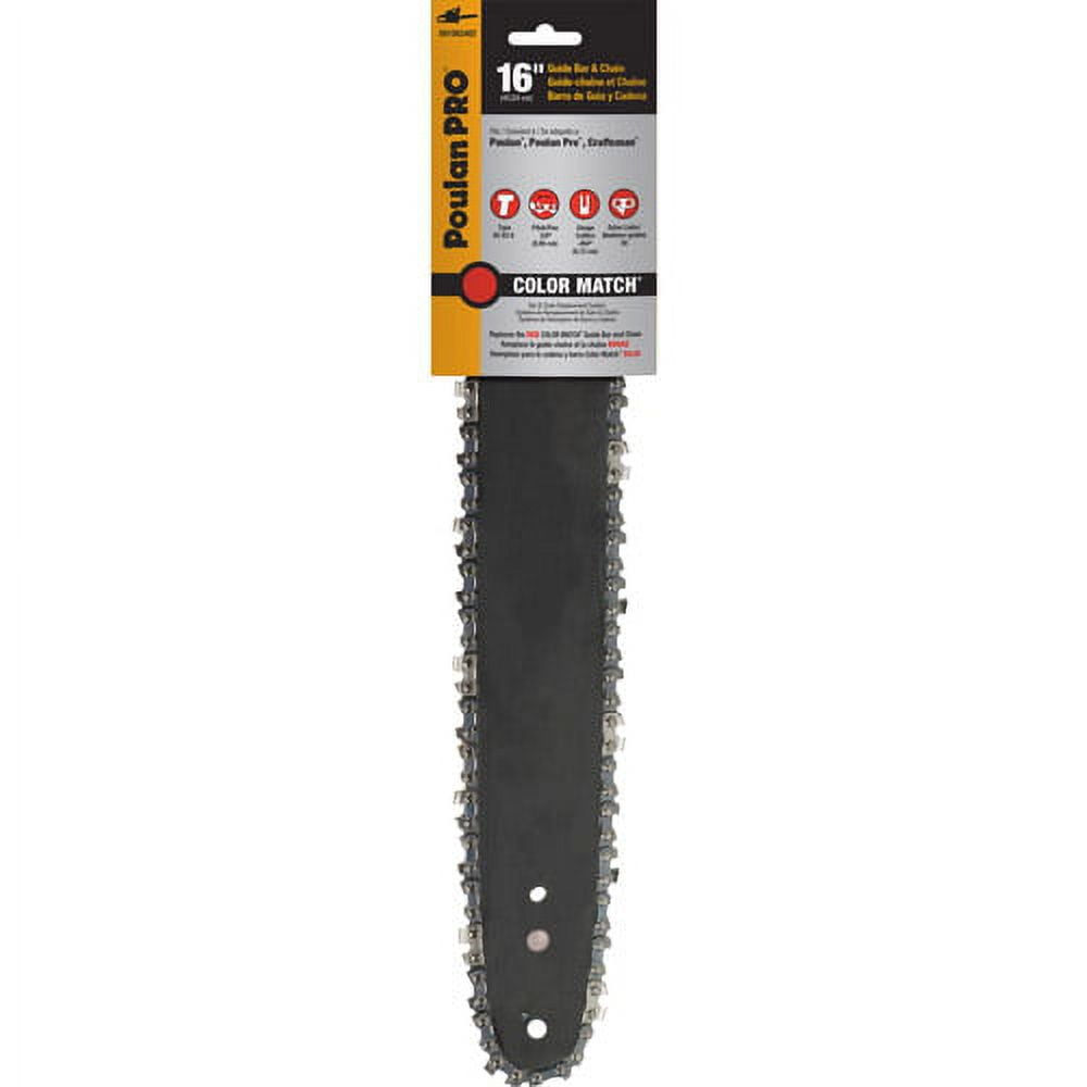 Poulan Pro 16 in. Bar and Chain Combination .050 Gauge Walmart