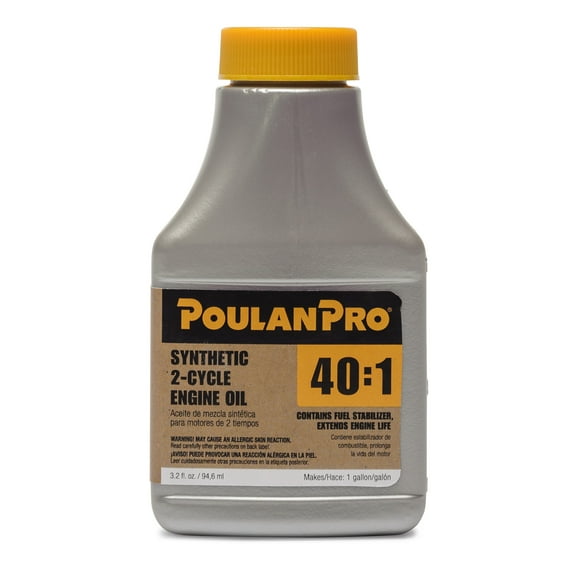 Poulan Pro 40:1 Synthetic 2-Cycle Oil, in 3.2 oz. bottle