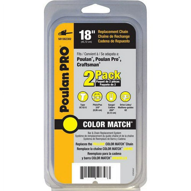 Poulan pro 18 inch chain top
