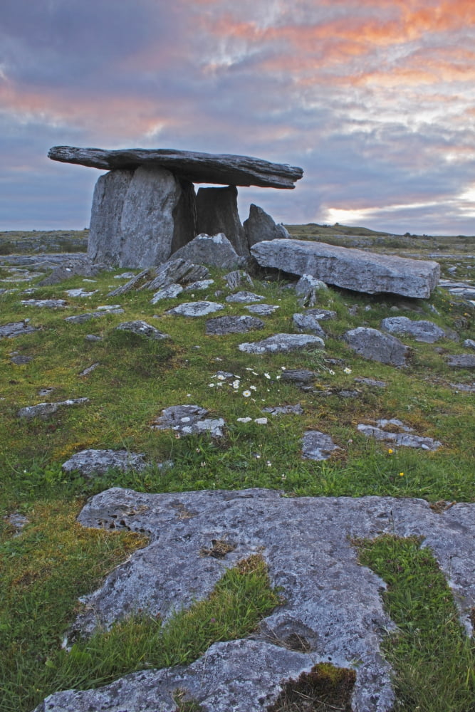 Poulnabrone Grave Site In The Burren Region County Clare Ireland Canvas Art - Trish Punch Design Pics (24 x 38)