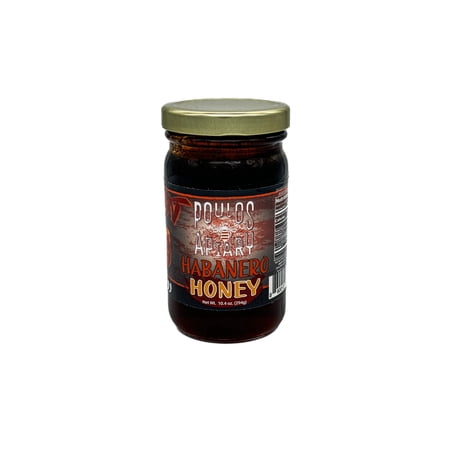 Poulos Apiary Habanero Honey, 100% Raw & Unfiltered Honey, 10.4oz