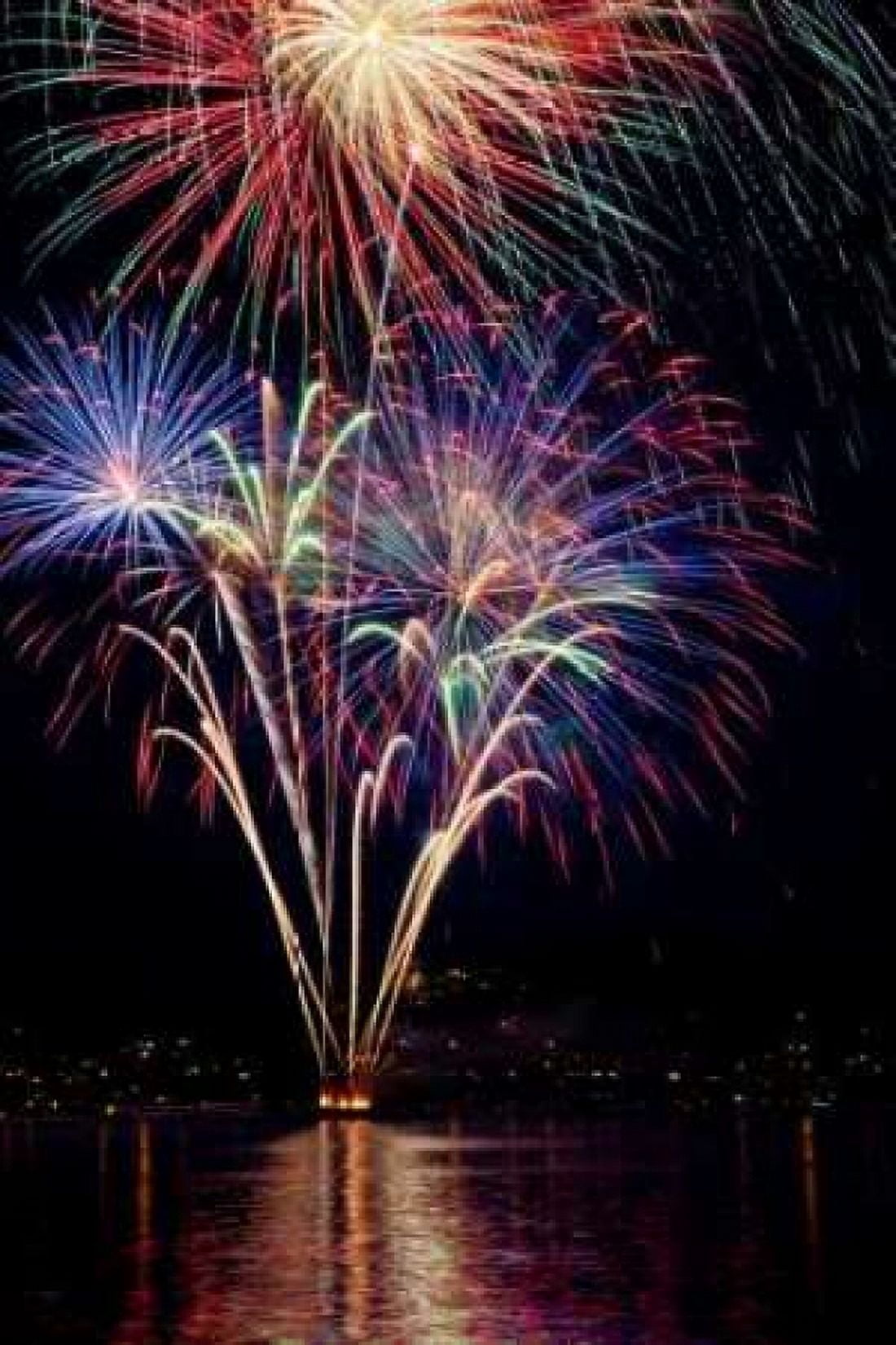 Poulsbo Fireworks I Canvas Art - Kathy Mahan (24 x 36)