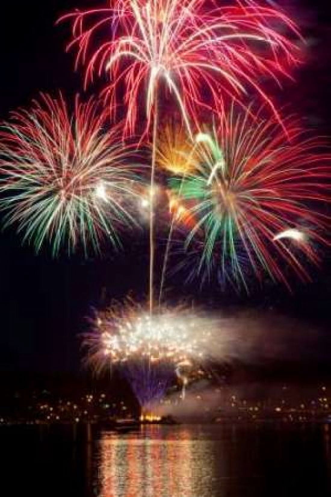 Poulsbo Fireworks II Canvas Art - Kathy Mahan (12 x 18)