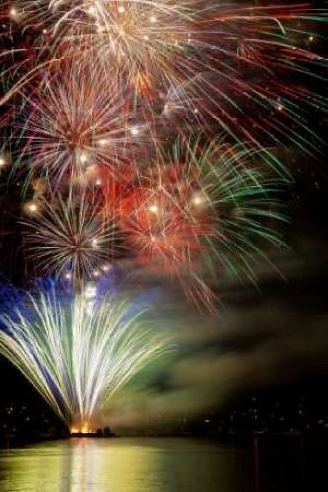 Poulsbo Fireworks III Canvas Art - Kathy Mahan (24 x 36)