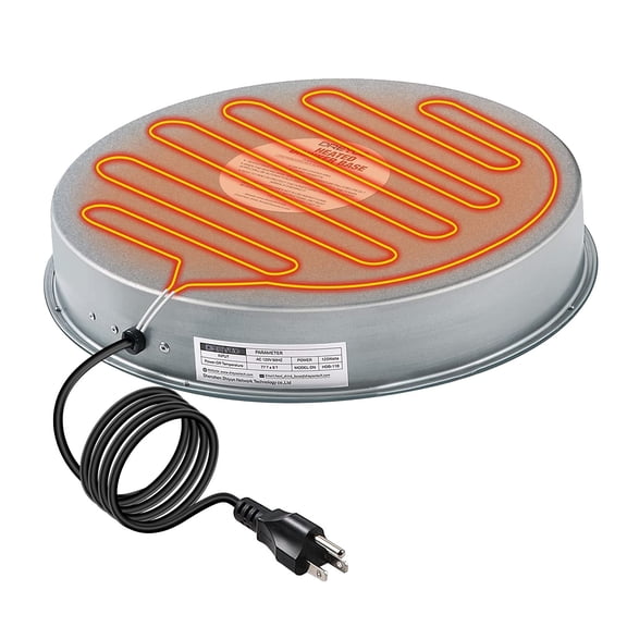 Poultry Drinker Heating Base – 120V Winter Water Heater for Chickens, Ducks & Turkeys – Pet Water Warmer with Anti-Freeze Design