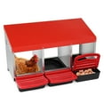 thumbnail image 1 of Poultry Feeder Chicken Feeder Automatic 3 Chicken Nesting Boxes for Laying Eggs, Galvanized Steel Hen Nesting Box, 1 of 7