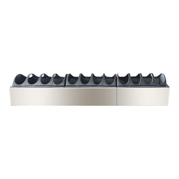 Poultry Feeder Trough Metal Bird Feeding Container with Multiple Feeding Holes for Hens Chicks Ducklings Parrots