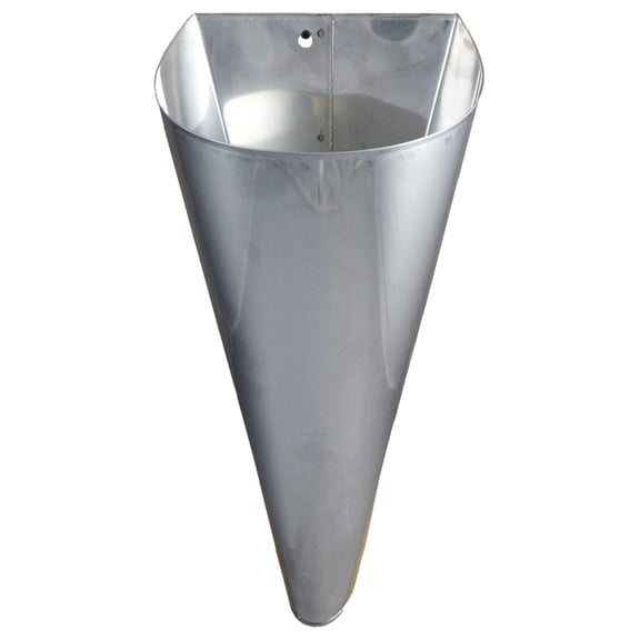 Poultry Killing Cone - Galvanized Steel Restraining Cone for Chicken, Turkey, Goose - Heavy Duty, Rustproof, Safe Hemmed Edges - Medium