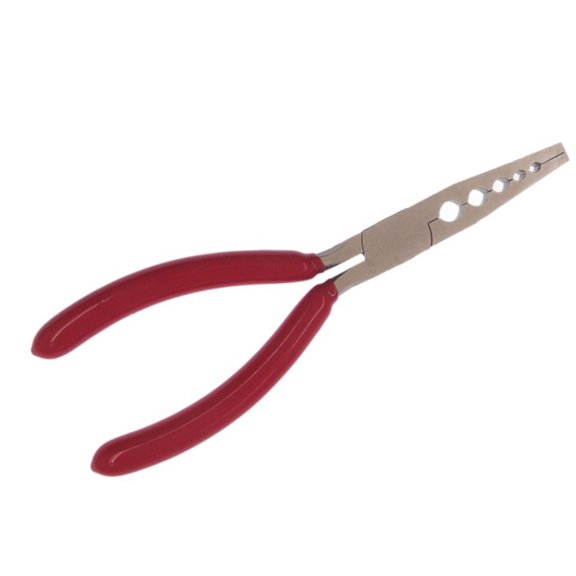 Poultry Leg Pliers with Graduated Circular Jaw Positions, Manual High-Carbon Steel Tool for Opening, Tightening, and Reshaping Metal Rings