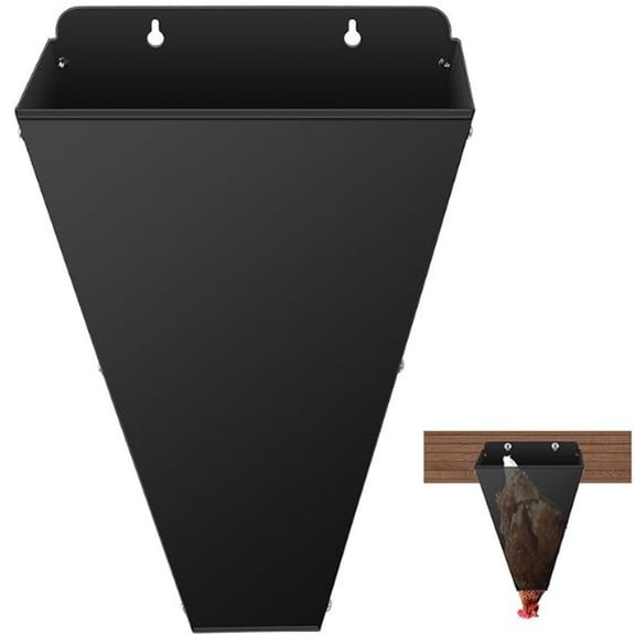Poultry Restraint Cone, Metal Funnel Flat Back Poultry Kill Killing Processing Tool Chicken Duck Fixed Equipment Farming Accessory Slaughtering Hardware Steel Frame