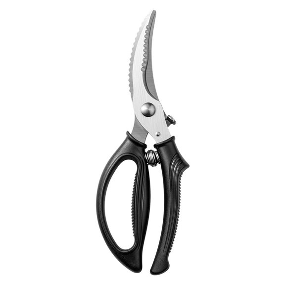 Poultry Shears, Heavy Duty Kitchen Shears With Anti-Slip Handle & Safety Lock, Poultry Scissors for Meat, Chicken, Bone,Turkey, Fish, Spring Loaded, Dishwasher Safe